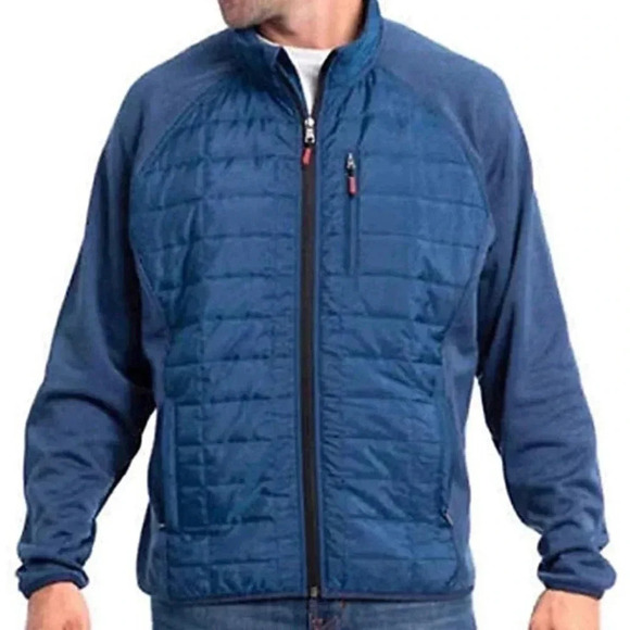 Orvis Other - Orvis Mixed Media quilted full zip hybrid jacket